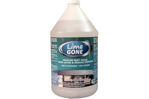 Quality Chemical Lime-Gone Remover - Calcium, Lime and Hard Water Stain Remover for Bathroom, Shower and Tile - Lime a Way - 128 oz (Pack of 1)
