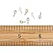 KISSITTY 600pcs Screw Eye Bail Pins 10x4mm for Top Drilled Findings Bow Charms Gemstone Bottle Pendants 3 Colors