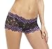 Sofishie Stylish Heart Shape Boy Short - BlackPurple - XL