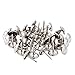 100 Pieces Upholstery Tacks Furniture Nails Silver Upholstery Pins 7/16 Inch Nailhead Decorative Trim for Upholstered Furniture Cork Board or DIY Projects