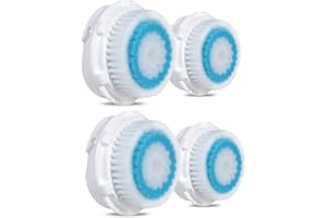 4 Pack Gogdod Deep Pore Facial Cleansing Brush Replacement Head Compatible with Mia 1, Mia2, Mia3/Aria, Mia Prima, SMART Prof