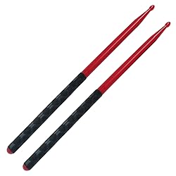 Piutouyar 5A Drum Sticks, Red Nylon Drumsticks Oval
