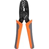 iCrimp IWS-1424A Non Insulated Open Barrel Terminal Crimper AWG24-14 | Applicable to auto, marine, industrial equipment, DIY electronics, motorcycle and RV electrical wiring tasks
