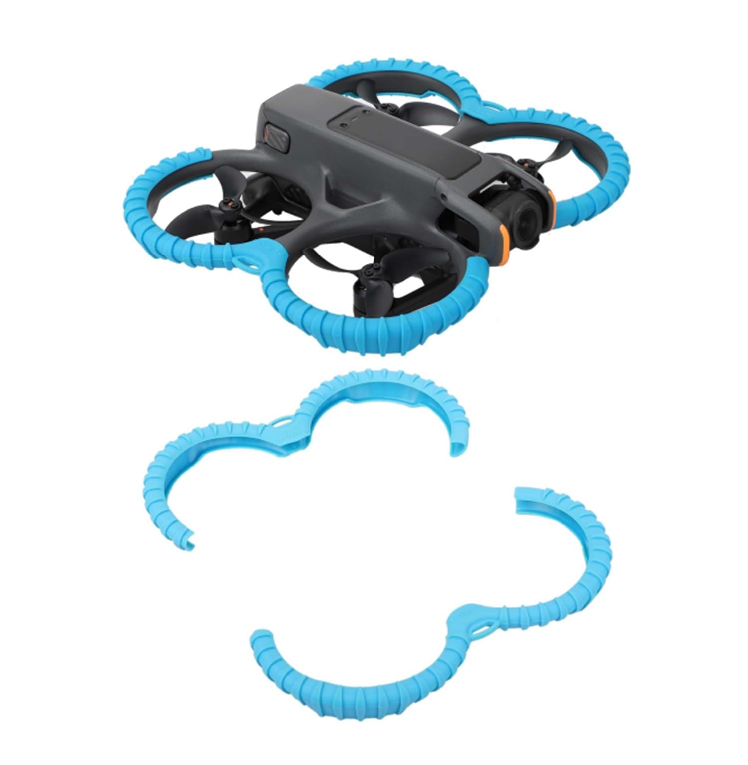 Propeller Guard Protector for DJI Avata 2,Anti-Collision Prop Bumper TPU Protective Cover Ring for Avata 2 Drone Accessories (Blue)