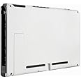 eXtremeRate White Console Back Plate for Nintendo Switch, DIY Replacement Housing Shell Case for Nintendo Switch Console with Kickstand [Only The Backplate, NOT The Console]