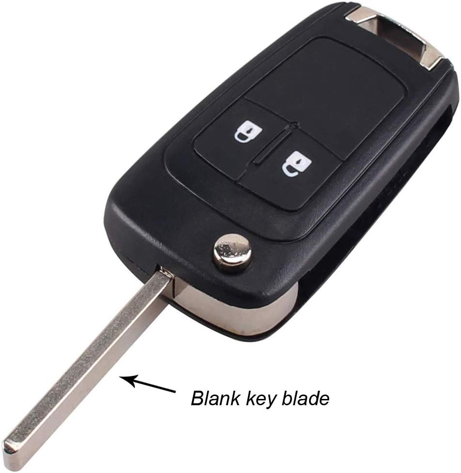 Kelay 2 Buttons Car Key Fob Case Remote Control Replacements Compatible for Opel Vauxhall Buick Astra Insignia Vectra Chevrolet Cruze Aveo Spark Captiva Orlando (1pcs) - Image 5