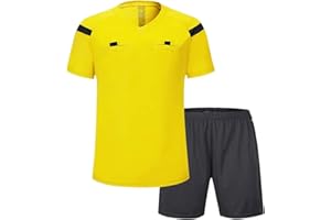 TIANSDL Soccer Jersey Professional Men Soccer Referee Uniform Jersey Shorts Sets Football Referee Tracksuits