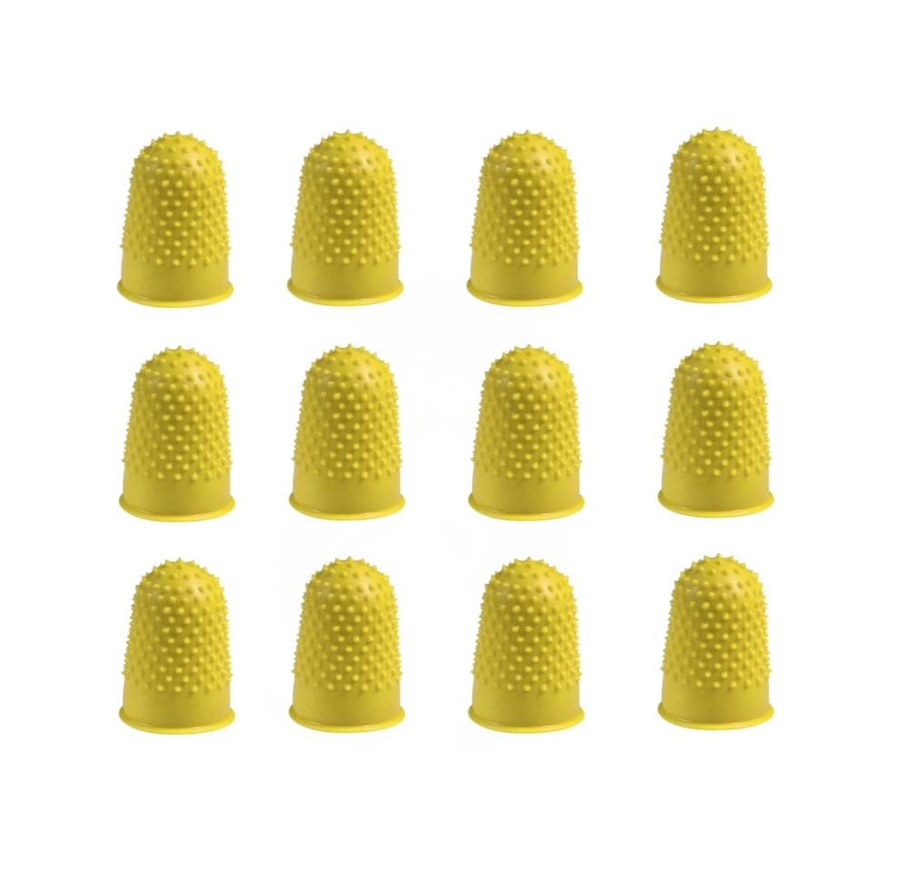 Q-Connect Thimblettes Size 2 Yellow (Pack of 12)