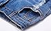 roswear Women's Ripped Denim Mid Rise Stretchy Bermuda Shorts Jeans Denim Large