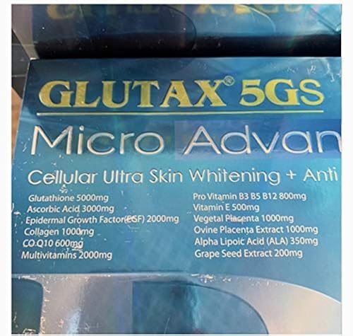 Glutax 5GS Micro Advanced Glutathione Whitening Set - Cellular Ultra Skin  Whitenig + Anti-Aging in Saudi Arabia