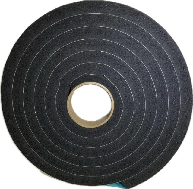 Photo 1 of Generic Peak Weather Stripping Tape 3/4 inch Thick Foam x 1.5 inch Wide x 15 ft. Long Black Black PVC Foam Tape