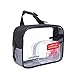 TSA Approved Clear Travel Toiletry Bag-Quart Sized with Zipper-Airport Airline Compliant Bag/Bottles-Men's/Women's 3-1-1 Kit+Travel (Hanging Bag))