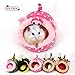 MYIDEA Warm Guinea Pigs Bed,Hedgehog Winter Nest,Rat Chinchillas & Small pet Animals Bed/Cube/House, Habitat, Lightweight, Durable, Portable, Cushion Big Mat (Small Pet - S, 8.Pink pig)