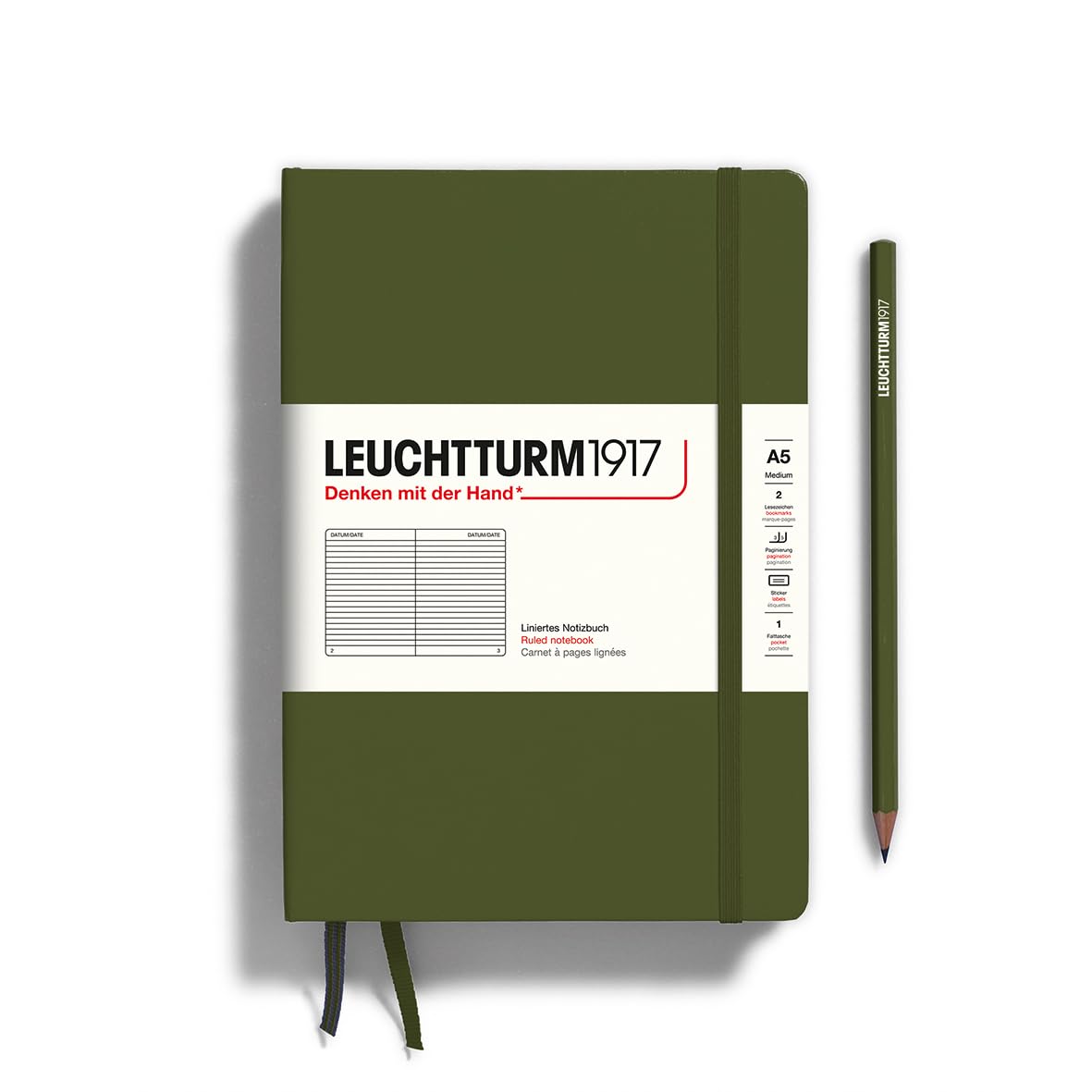 Notes Medium Leuchtturm1917 w linie wojskowy