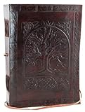 Large Tree of Life Leather Blank Book