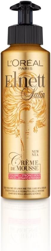 L'Oréal Elnett Crème De Mousse Volume Strong Hold, 200ml, White, 200 ml (Pack of 1) - Image 4