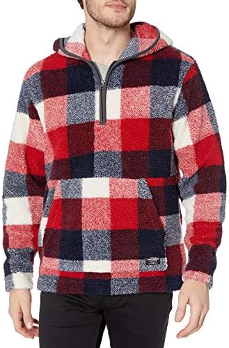 bear tartan fleece hoodie