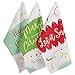 DII Holiday Kitchen Towel Set, Christmas Tea Towels for Baking, Cooking & Entertaining 18x28, Winter Wishes, 3 Piece