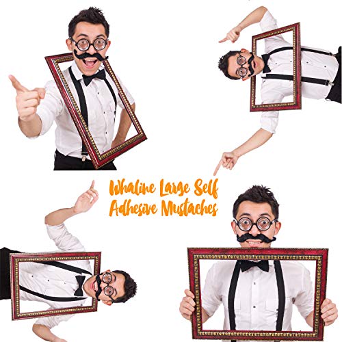 4 Whaline+Adhesive+Mustaches+Novelty+Mustache+Masquerade