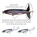 MINGZE 5-Pack Whopper Plopper Bass Lure 0.46oz/3.94 inch Artificial Hard Bait Topwater Floating Fishing Lures