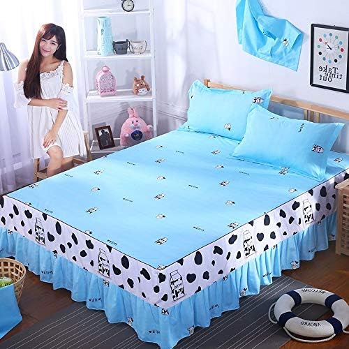 huyiming Used for Fashion bed skirt bed cover single piece protection dustproof non-slip bed cover 1.8m meters 1.5 thin section summer1.8x 2.2m