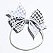 KOONY Baby Girls Hair Bow Elastic Ties Ponytail Holders Hair Bands 16pc (White)