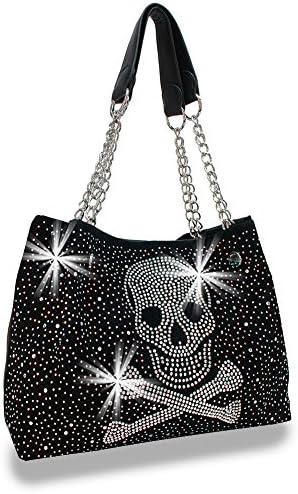 Rhinestone Skull Design Bling Women's Handbag Sparkling Ladies Purse
