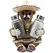 South of the Border Chihuahua Glass Salt and Pepper Shaker Set with Decorative Holder Figurine for Southwestern & Mexican Bar Sculptures and Statues As Kitchen Decor Spice Racks and Gifts for Pet or
