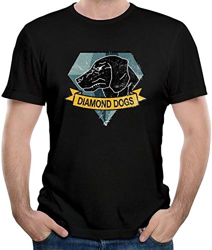 BISHEN Men's Metal Three Ge threear Three Sol threeid Diamond Dogs Classics t Shirts X-Large