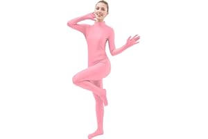 Ensnovo Womens One Piece Unitard Full Body suit Spandex Skin Tights