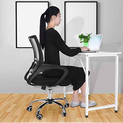 Ergonomic Adjustable Breathable Mesh Office Chair, Black Liftable Home 360-Degree Swivel High Back Net Chair Executive Task Desk Chair Computer Chair Guest Reception Chair(Ordinary or Upgrade) (Ordinary)