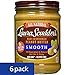 Laura Scudder's Old Fashioned Smooth Peanut Butter, 16-Ounce Glass Jars (Pack of 6)