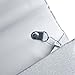 FASHIONROAD Fashion Road Women Satin Clutch, Rhinestone Evening Clutch, Envelope Clutch Purse, Pleated Flap Handbag for Wedding, Party and Prom Silver White