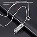 bayite Metal Pendant Compatible with Fitbit Flex 2 Only, Accessories Jewelry Necklace, Silver