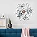 Home's Art Flower and Butterfly Urban Design Metal Wall Decor for Nature Decoration & Kitchen Gifts
