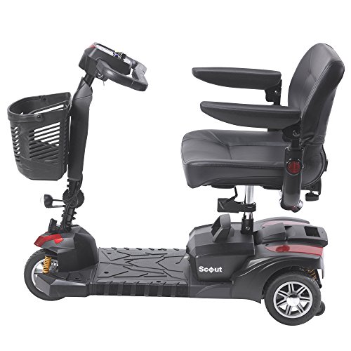 Drive Medical Model-SCOUTDST3 Scout DST 3-Wheel Travel Scooter & FREE OPC™ Wheelchair Medical Utility bag