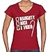 Naughty Humor Christmas Funny Shirts Gift Ideas Junior V-Neck Tee