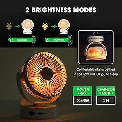 VIVOSUN USB Powered Clip on Fan, 4 Speeds & 2 Level