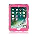 iPad Mini 4 Case, ACEGUARDER Kidsproof Shockproof Impact Risistance Heavy Duty Full Body Protective Cover Stand Case for iPad Mini 4 (Camo-Pink)