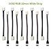 Adecorty 5pcs LED 5050 RGB Strip Light Connector Cable + 5pcs Female Connector Wire + 5pcs 4-pin Male Connector, 10mm Wide Free Welding Connector Gapless Strip to Strip Jumper for 5050 LED Strips
