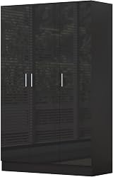 Reflect 2 Piece Wardrobe Bundle | 2 Door Corner + 3 Door Black Gloss view 8