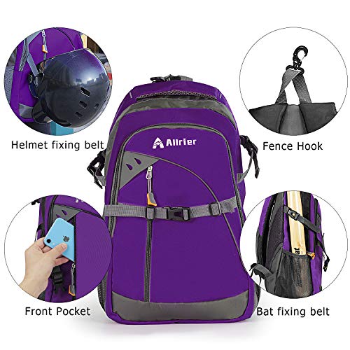 image for Unknown Baseball Backpack Bag- Baseball Bag with Fence Hook, Ball Soft