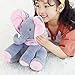 Elephant Peek A Boo Animated Flappy Plush Toys Blue