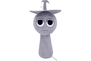 Super JAKES Sprunki Plush, Sprunki Game Plush Toys,Soft Stuffed Animal Pillow Figure Doll Christmas Birthday Gifts for Adult Kids (Dark Grey)