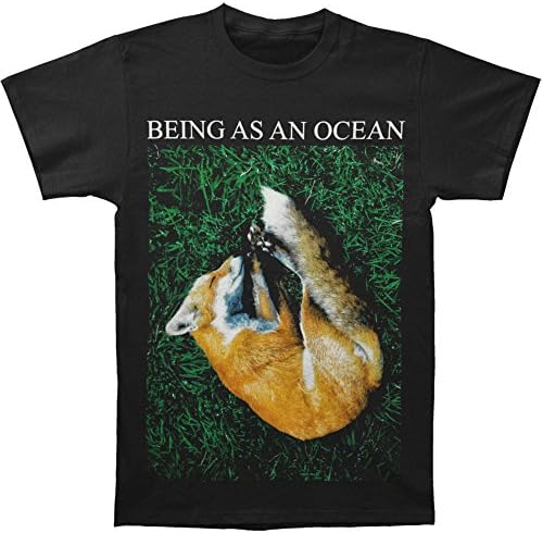 Being As An Ocean Men's Sleeping Fox T-shirt XX-Large Black