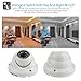Pecham HD 1200TVL Security Camera, Surveillance CCTV Infrared Dome Camera with Night Vision and 3.6 mm Lens Wide Angle-White