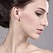 Gem Stone King 14.00 Cttw Citrine Quartz Teardrop Dangle Earrings For Women | 925 Sterling Silver | Gemstone Birthstone | Pear Shape 16X12MM