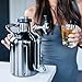 GrowlerWerks uKeg Carbonated Growler, 64 oz, Black Chrome