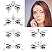 Face Jewels Glitter Temporary Tattoo, 6 Pcs Body Rhinestone Jewelry Stickers Crystal Mermaid Eyes Tears Gems Stones for Festival Party Women by IeBilif