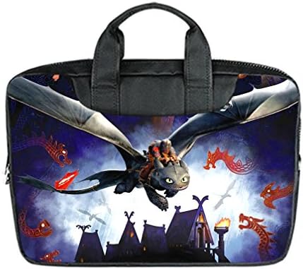 JIUDUIDODO Custom How to Train Your Dragon Nylon Waterproof Bag Computer Bag Handbag for Laptop 17" (Twin sides)